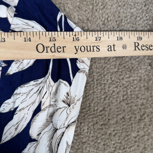 Lulus Dress Womens Small Blue Floral Halter‎ Maxi Open Back Summer In Blossom - Picture 5 of 11